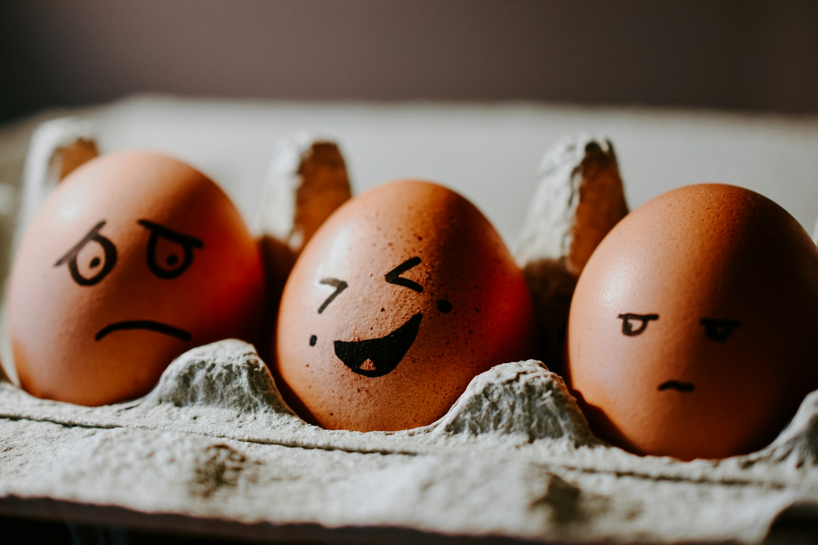 brown eggs on white textile